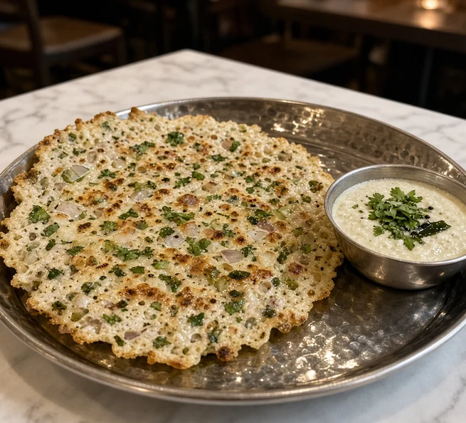 Akki rotti with chutney